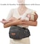 SUNVENO Baby Hip seat Ergonomic, Baby Hip seat Carrier, Baby Carrier Decompression with Adjustable Belt and Pocket, Baby Hip Stool, Practical Baby Front Carrier for 0-20 kg Baby, Grey.