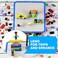 Bins &amp; Things BinsThings Storage Bin Box Organizer - Building Blocks Containers Storage and Toy Suitcase - Kids Toy Storage Organizer for Small Dolls and Accessories - Mess-Free Storage Box Building B