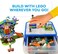 Bins &amp; Things BinsThings Storage Bin Box Organizer - Building Blocks Containers Storage and Toy Suitcase - Kids Toy Storage Organizer for Small Dolls and Accessories - Mess-Free Storage Box Building B