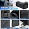 K KNODEL Knodel Car Trunk Organizer, Foldable Cover, Heavy Duty Collapsible Car Trunk Storage Organizer, Car Cargo Trunk Organizer with Lid, 3 Compartments, with Straps (Black.