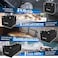 K KNODEL Knodel Car Trunk Organizer, Foldable Cover, Heavy Duty Collapsible Car Trunk Storage Organizer, Car Cargo Trunk Organizer with Lid, 3 Compartments, with Straps (Black.