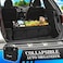 K KNODEL Knodel Car Trunk Organizer, Foldable Cover, Heavy Duty Collapsible Car Trunk Storage Organizer, Car Cargo Trunk Organizer with Lid, 3 Compartments, with Straps (Black.