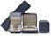 Oirlv Gorgeous Steel-blue Ring Box Premium Leather Ring Gift Box for Wedding,Proposal Jewelry Storage Case.