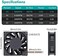 Wathai 80mm x 25mm PWN Fan, High Speed 5000RPM 12V 4Pin Fan, DC Brushless Cooling Fan, Big Airflow Fan.