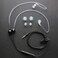RICH IStereo Ear Headphones,Air Tube Anti-radiation Headsets Earphone,In Ear Stereo Noise Isolating Anti-radiation Earbuds With Microphone for Mobile phone.