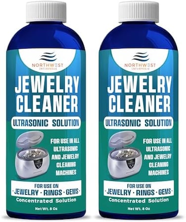 NORTHWEST ENTERPRISES UltraSonic Cleaner Solution-The Jewelry Cleaner,Eyeglass Cleaner,Ring Cleaner. for Gold Jewelry,Silver Jewelry,Platinum Jewelry,Diamonds, Non-Porous Precious and semi-Precious Je