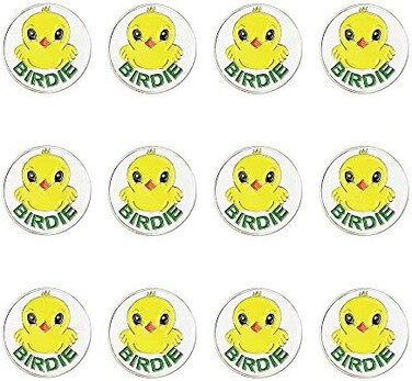 GOLTERS Golf Ball Markers Assorted Patterns Value Pack of 12 Golf Gifts, Golf Cap Clips and Divot Repair Tools Partner Accessories Sets for Men Women Golfer.