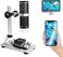 cainda WiFi Digital Microscope for iPhone Android Phone Mac Windows, HD 1080P/720P Video Record 50-1000X Magnification Wireless Portable Microscope with Adjustable Metal Stand and Carrying Bag.