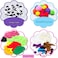 WATINC 6Pcs Hand Puppet Making Kit, Art Craft Felt Sock Puppet Toys, Creative DIY Make Your Own Pompoms Wiggle Googly Eyes Storytelling Role Play Party Supplies Gift for Girls Boys (Animals.