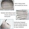 SDTC Tech 6 Inch Round Soffit Air Vent Stainless Steel Louver Grille Cover Wall Air Ventilation Outlet Hood with Built-in Screen Mesh for Kitchen Bedroom Bathroom Office etc.