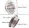 SDTC Tech 6 Inch Round Soffit Air Vent Stainless Steel Louver Grille Cover Wall Air Ventilation Outlet Hood with Built-in Screen Mesh for Kitchen Bedroom Bathroom Office etc.