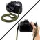 حزام كاميرا Eorefo عتيق بطول 100 سم مصنوع من النايلون، حزام للرقبة والكتف مناسب لكاميرات Micro Single و DSLR.