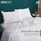 beddingstar King Pillow Shams Set of 2 Pinch Pleated White Pillow Shams King Size 20x36 Pillow Covers 100% Egyptian Cotton 600 Thread Count Soft Skin Friendly Cushion Cover Cases Decorative Pillow Sha