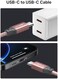 JSAUX USB C to USB C 60W Cable, JSAUX[2-Pack 6. 6ft] USB Type C Charger Cord Compatible with Samsung Galaxy S20Note 20 Ultra Note 10, MacBook Air/Pro 13'', iPad Pro 2020/2018, Pixel 2/3/4 XL, etc-Pink