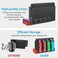 Klipdasse Charging Dock Compatible with Nintendo SwitchSwitch OLED Model Joycons, Switch Controller Charger Dock Station for Joycon Charges up to 4pcs, Charging Stand Station for Nintendo Switch/OLED