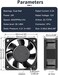 GDSTIME 2 Pack 60mm x 60mm x 25mm 12V Dual Ball Bearing DC Brushless Cooling Fan for Laptop, Printer, Inverter, LED Heat Sinks, Power Supply.