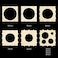Pllieay 9 Sizes Collapsible Wood Balloon Sizer Cube Box for Balloon Decorations, Balloon Arches, Balloon Columns (2-10 Inch.