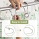 Amazer Shower Curtain Rings, Set of 12, Rust-Resistant Metal Shower Hooks Ring Shower Rings for Curtain Rolling Shower Curtain Hooks for Bathroom Shower Rod Shower Curtain Hangers - Nickel.