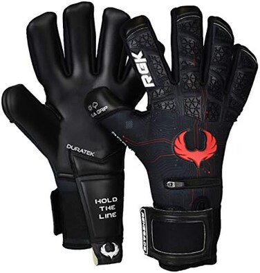 قفازات حارس المرمى Renegade GK إصدار محدود Rogue لحماية الأصابع (مقاسات 6-11، مستوى 443 مم Giga Grip) صنع 1500 قطعة فقط لكل نمط قفازات حارس المرمى للرجال والبالغين والأولاد والأطفال.