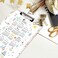 WAVEYU Marble Clipboard Decorative for Office, Cute Clipboard Hardboard with Low Profile Clip Designed for Middle High School College Student Girl Women Adult Teen Gift, PinkGold (12. 5"x8. 5".