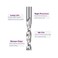 SpeTool Spiral Router Bits with UpCut 1/4 inch Cutting Diameter, 1/4 inch Shank 3 inch Extra Long HRC55 Solid Carbide CNC End Mill for Wood Cut, Carving.