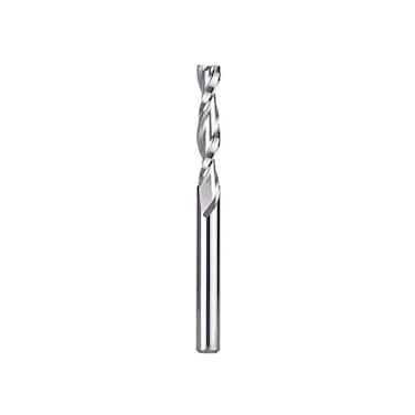 SpeTool Spiral Router Bits with UpCut 1/4 inch Cutting Diameter, 1/4 inch Shank 3 inch Extra Long HRC55 Solid Carbide CNC End Mill for Wood Cut, Carving.