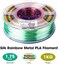 eSUN Silk Rainbow Metal PLA Filament 1. 75 mm, Silk Multicoloured 3D Printer Filament PLA, 1 kg Colour Gradient Changing Multicoloured Filament for 3D Printers, Silk Rainbow Multicoloured.