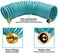 AUTOMAN EVA Recoil Garden Hose 25ft - Includes 7 Pattern Spray Nozzle,Curly Water Hose 25 Foot,Watering Coil,Retractable,Corrosion Resistant Garden Coil Hose.