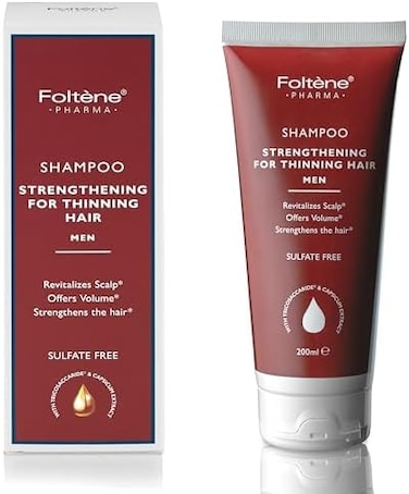Foltene Pharma Hair Strengthening Shampoo for Thinning MenRevitalizes ScalpOffers VolumeSulphate Free200ml.