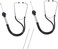 Lamoutor 2Pcs Automotive Mechanic Stethoscope Engine Stethoscope Tool for Cars, Trucks and Motorcycles.