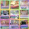 HB HBB MAGIC Unicorn Table Skirt Rainbow Tablecloth for Baby Shower Birthday Party Unicorn Themed Party Wedding Pastel Chiffon Tutu Table Skirt for Rectangle Table 9ft.