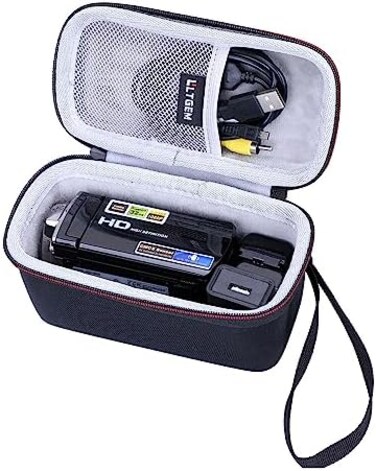 L LTGEM LTGEM EVA Hard Case for Kicteck Video Camera Camcorder Digital YouTube Vlogging Camera Recorder - Travel Protective Carrying Storage Bag.