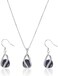 HENGSHENG 100% Natural Freshwater Pearl Jewelry Sets For Women Fashion 925 Sterling Silver EarringsPendant Wedding Jewelry.