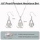 HENGSHENG 100% Natural Freshwater Pearl Jewelry Sets For Women Fashion 925 Sterling Silver EarringsPendant Wedding Jewelry.