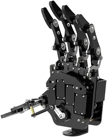 LewanSoul Robot Hand Five Fingers Solely Movement Bionic Robot Mechanical Arm DIY, Left Hand.