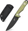 Eafengrow EF107 Fixed Blade Knife with D2 Steel Blade and Kydex Sheath - G10 Handle Compact Outdoor Field Utility Knife (Green.