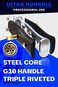 DALSTRONG Honing Rod - 10 inch - G10 Handle - Stainless Steel Core - Scratch-Free Ceramic Coating - Kitchen Knife Sharpener Chef Knife Polish - Professional Honing Steel - Sharpening Rod.