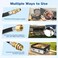 WADEO 12 FT Propane Quick Connect Hose for RV to Gas Grill, 1/4" Quick Connect Hose Converter Replacement for 1 LB Throwaway Bottle Connects 1 LB Portable Appliance to RV 1/4" Female Quick Disconnect.