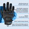 Seibertron Full Finger Padded Palm Lightweight Breathable Climbing Rope Gloves for Climbers, Rock Climbing, Rescue, Adventure, Sailing, Kayaking, Outdoor Sports.