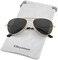 Gleyemor Kids Polarized Aviator Sunglasses for Little Girls Boys Age 3-8 (Gold/Grey.
