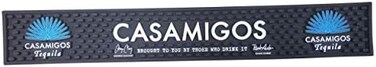 Casamigos JUSTPET تيكيلا بار حصيرة انسكاب حصيرة السكك الحديدية بالتنقيط حصيرة - 23.25 "× 3.5".