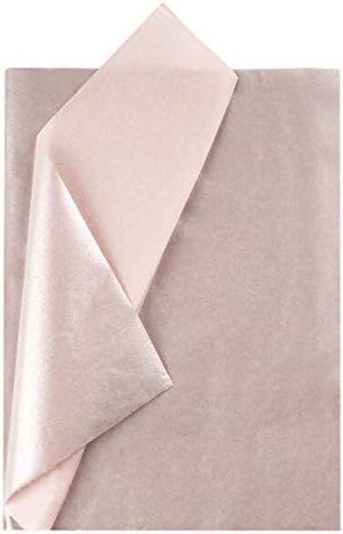 RUSPEPA Gift Wrapping Tissue Paper - Metallic Champagne Gold Tissue Paper for DIY Crafts,Pack Bags - 19. 5 x 27. 5 inches -25 Sheets.