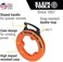 Klein Tools 56331 Fish Tape, Steel Wire Puller with Double Loop Tip, Optimized Housing and Handle, 1/8-Inch x 50-Foot.