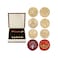 Yoption Wax Seal Stamp Set, 6 Pieces Sealing Wax Stamps Copper Seals1 Piece Wooden Hilt Vintage Retro Classical Initial Sealing Wax Stamp Kit (Moon and Star Suit.