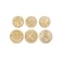 Yoption Wax Seal Stamp Set, 6 Pieces Sealing Wax Stamps Copper Seals1 Piece Wooden Hilt Vintage Retro Classical Initial Sealing Wax Stamp Kit (Moon and Star Suit.