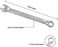 Miular Metric Combination Wrench Set, 5. 5mm Commercial Grade Drop Forged Spanners, 4 Pack.