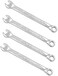 Miular Metric Combination Wrench Set, 5. 5mm Commercial Grade Drop Forged Spanners, 4 Pack.