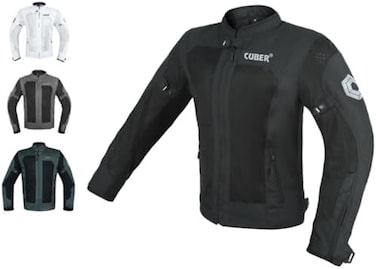 Cuber Motorcycle Mesh Jacket Riding Air Biker Jacket CE Armored Breathable Summer Motorbike Jacket Men.