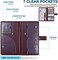GNEGNI Leather Car Registration and Insurance Card Holder, Auto Truck Document Holder Vehicle Glove Box Paperwork Organizer Wallet with Magnetic Closure for License, CardsEssential Documents.