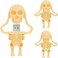 BORLTER CLAMP 32GB USB Flash Drive Cartoon Skeleton Shaped Memory Stick, Cool Thumb Drive Pen Drive Amazing Gifts, Yellow.